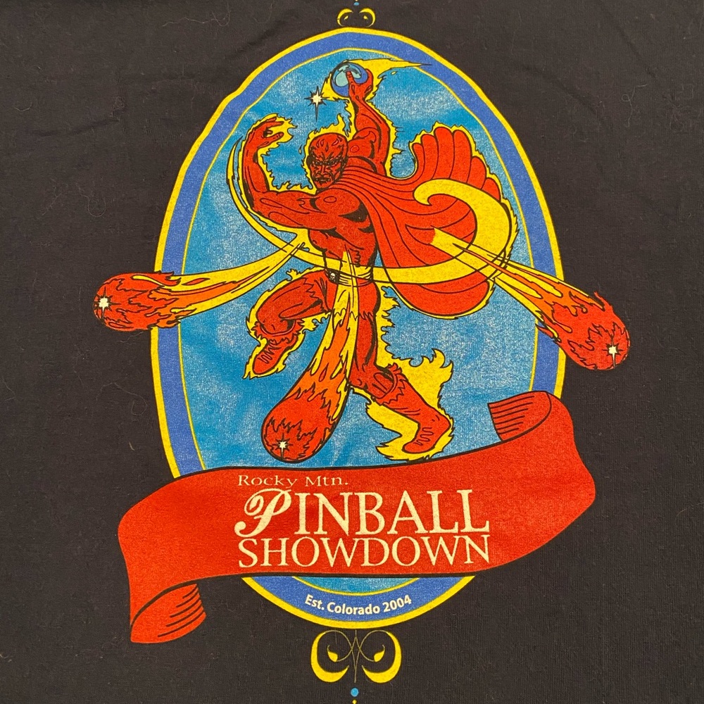 Rocky Mountain Pinball Tee Shirt Collectors Item✌️
